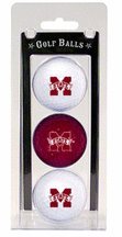 Mississippi State Bulldogs Golf Ball Pack Of 3)