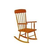 Spindle Rocking Chair - Honey
