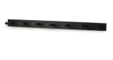 Spectrum 82210 Seven Peg Wood Rack, Black