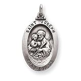 Sterling Silver St. Joseph Medal
