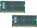 BUFFALO DDR2 667MHz SDRAM(PC2-5300) 200Pin S.O.DIMM 1GB 2g A2/N667-1GX2