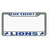 Detroit Lions Chrome License Plate Frame - Set of 2