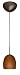 Besa Lighting 1BC-1712GM-BR Bronze Mimi II Contemporary / Modern Single Light Pendant with Armagnac Matte Glass from the Mimi II Collection