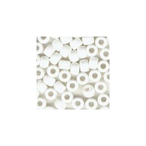 Pony-Beads-White-OP-6-x-9mm-1000pc-Pkg