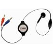 Cables Unlimited Retractable Mono VoIP Cable (Black)