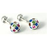 Babette Wasserman Punk Stud Cufflinks Rainbow