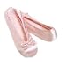 Classic Satin Ballerina Women's Slippers (Small Fits Sizes 5-6, Pink)