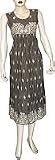 Sun Dress Casual Tank Spaghetti Straps Flirty Cotton Fabric EmbroideryMade in India Size M (sds107b)