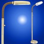 BlueMax 42w Brass Dimmable Floor Lamp by BlueMax