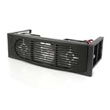 Startech Fan FANDRIVE2BK 5 25inch Front Bay Mount Dual Fan HD Cooler Retail Popular New