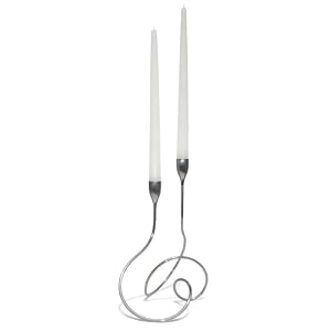 Black+Blum Loop 28 by 20 by 13-Inch Candle Holder, Satin Steel by 