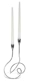 Black+Blum Loop 28 by 20 by 13-Inch Candle Holder, Satin Steel
