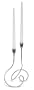 Black+Blum Loop 28 by 20 by 13-Inch Candle Holder, Satin Steel