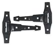 Battalion 1WBJ1 T Hinge, Spring, Steel, 1 7/8 In L, PK 2