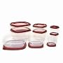 Rubbermaid FG7K3900CHILI Easy Find Lid 18-Piece Food-Storage Container Set with Lids