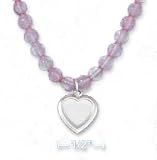 Sterling Silver 6 Inch Childs 4mm Rose Quartz Bead Bracelet