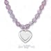 Sterling Silver 6 Inch Childs 4mm Rose Quartz Bead Bracelet