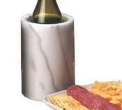 7" White Marble Wine Cooler (06-1120) Category: Wine Glasses