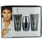 TRUE STAR by Tommy Hilfiger Gift Set for MEN: SET-EDT SPRAY 1 OZ & AFTERSHAVE BALM 1.7 OZ & BODY WASH 1.7 OZ
