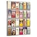 Safco 5601CL Clear Plastic Literature Display Wall Rack for 24 Pamphlets, 30w x41h