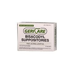 HealthPersonalCare: Bisacodyl Suppository   16818   Box of 100