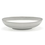 By Mikasa-Platinum Shimmer Collection Oval Bowl Gray
