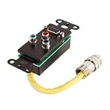 RapidRun(TM) DB9 + Component Video Break-Away Wall Plate - Black
