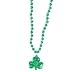 Shamrock Pendant Bead Necklace
