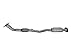 Pacesetter 326103 Raw Steel Direct Fit Catalytic Converter for 2007-2009 Toyota Camry L4 2.4 Rear (Non C.A.R.B. Compliant)