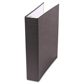 PVC Free D-Ring Binder, Heavy Paper/Index Stock, 3 Capacity, Black