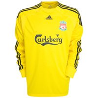 Liverpool Home Goalkeeper Shirt 2009/10 - Sun/Phantom - Kids