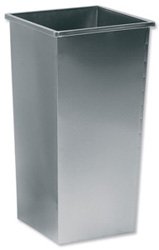 5 Star Office Waste Bin Square Metal Scratch-resistant