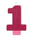 Candle Number 1 Glitter - Pink [Contains 12 Manufacturer Retail Unit(s) Per Amazon Combined Package Sales Unit] - SKU# 170452
