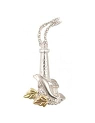 Silver Lighthouse - Dolphin Necklace