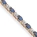 14k Sapphire and Diamond Bracelet