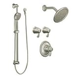 Moen 270BN ExactTemp 3/4 vertical spa set, Brushed Nickel