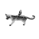 Sterling Silver Solid Charm Mountain Lion