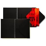Itoya Art Profolio Haiku Spiral Bound Journal, Archival Kanamaru Paper, (A5) 5-3/4 x 8-1/4 Size, Color: Black