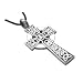 Celtic Irish Cross Pewter Pendant Necklace