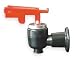 Industrial Grade 2NU50 Tap, Hot Water, Red, Pl