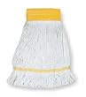 Tough Guy 1TYK8 Wet Mop, Small, White, Looped End