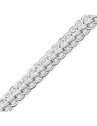Sterling Silver 8.5 Inch Fancy Link Bracelet - 8.5 Inch