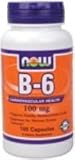 Vitamin B-6 (Pyridoxine HCL) 100 mg 100 Capsules NOW Foods