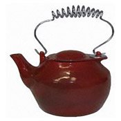 John Wright 3 1/2 QT Apple Red Kettle John Wright 3 1/2 QT Apple Red Kettle