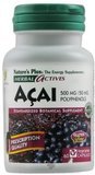 Nature's Plus Acai 500mg / 50mg Polyphenols Standardized Botanical Supplement 60 vegetarian capsules