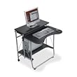 Fold-N-Go Workstation, 27-1/2w x 29-1/2d x 29-1/2h, Black/Silver