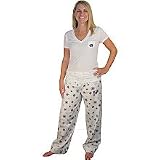College Concepts Columbus Blue Jackets Women's Broadway Flannel Pant & Tee Set Extra Large