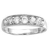Sterling Silver CZ baby or pinky ring Sizes 1-4
