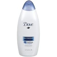 Dove 2 in 1 Shampoo and Conditioner, Daily Moisture Therapy, 25.4 fl oz