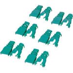 エレコム　コネクタ保護カバー後付けタイプ／６個（グリーン）　5394481 LDABGN6